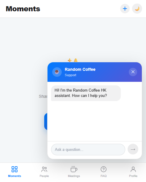 Random Coffee HK — AI Matching Platform 3